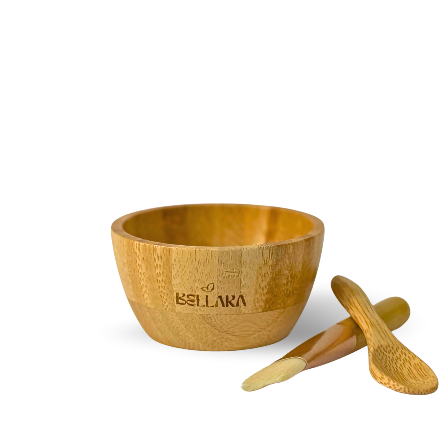 Bellara Bamboo Bowl & Brush Set (3-piece)