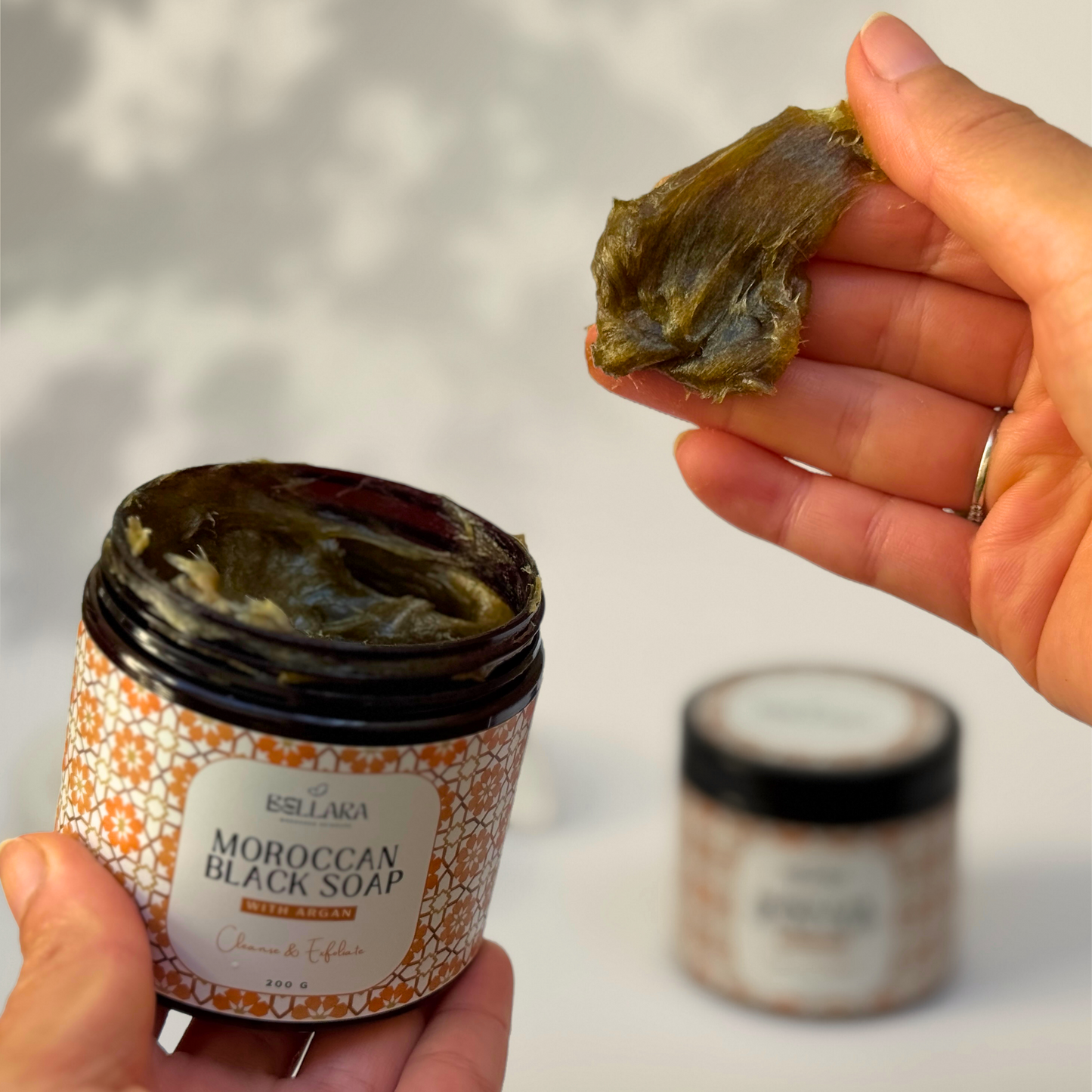 Authentic Moroccan Black Soap with Argan