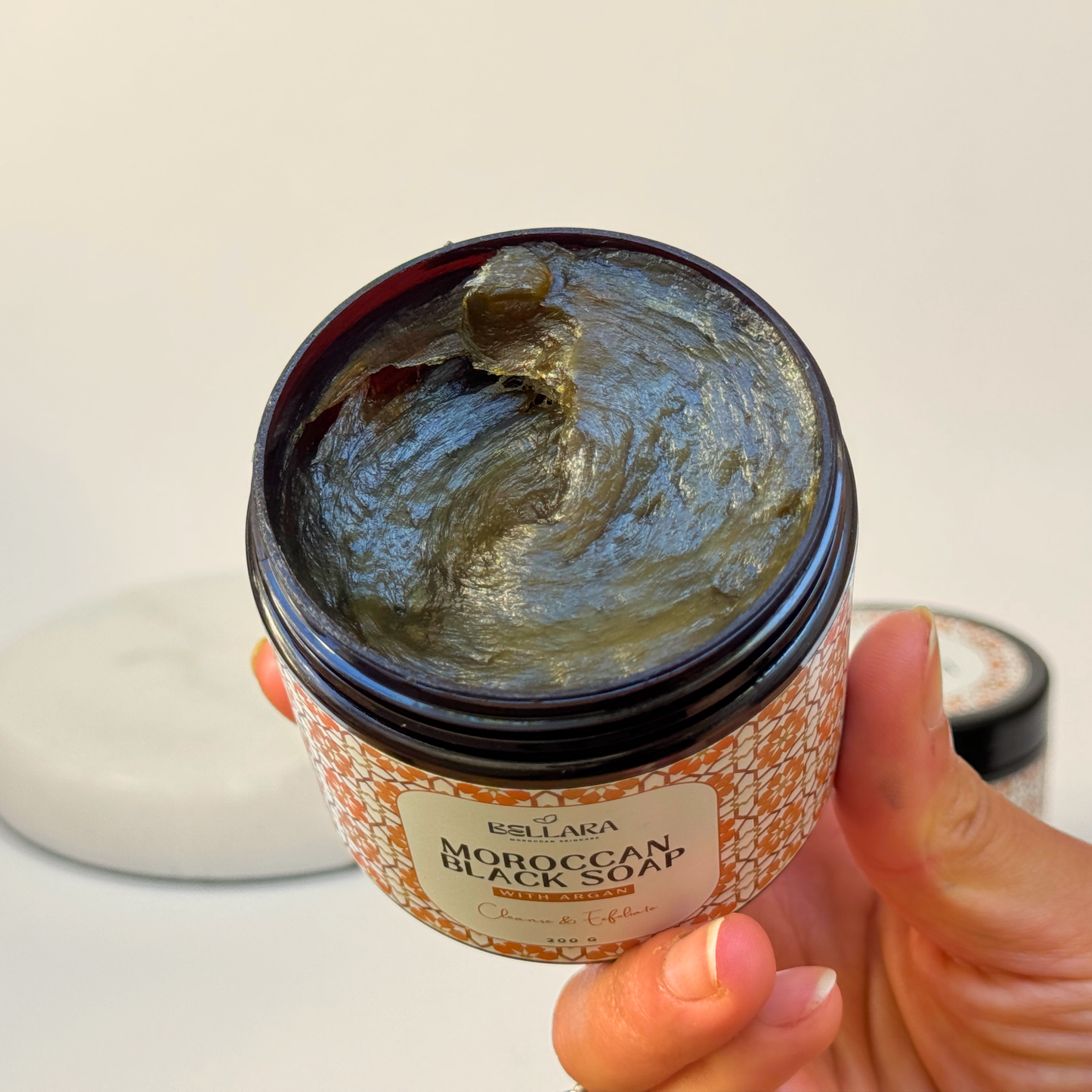 Authentic Moroccan Black Soap with Argan