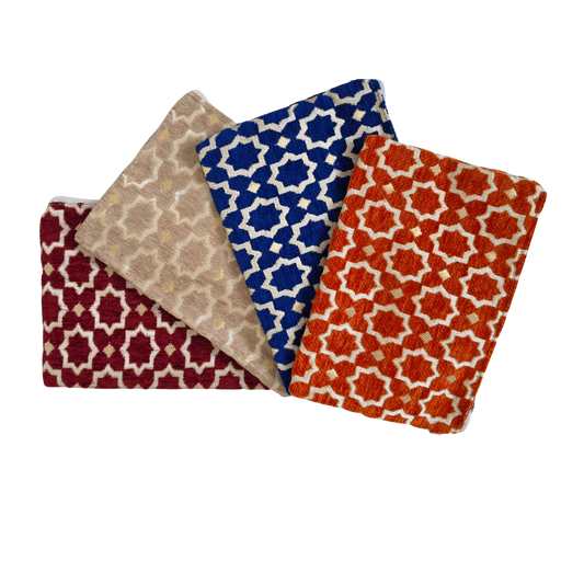 Moroccan Velvet Brocade Pouch | Luxury Makeup Bag & Evening Clutch