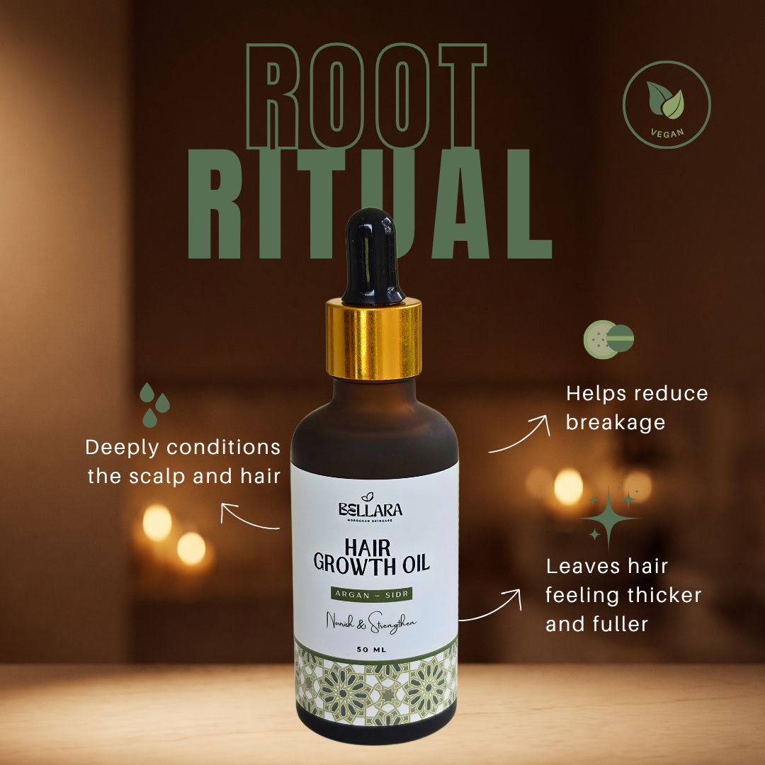 Sidr Hair & Scalp Treatment Oil | Argan, Castor & Black Seed Pre-Wash Oil with Sidr Leaf