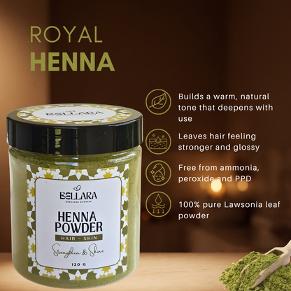 Moroccan Natural Henna | 100% Pure Lawsonia Leaf Powder for Hair & Skin