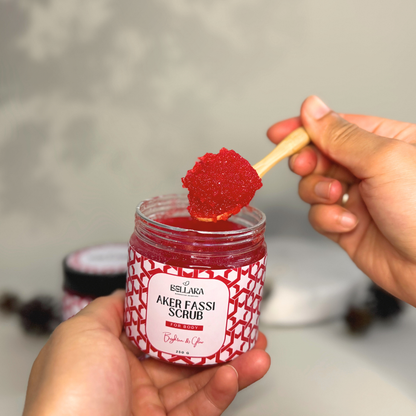 Aker Fassi Sugar Scrub for Body | Moroccan Exfoliating Ritual for Smooth, Radiant Skin