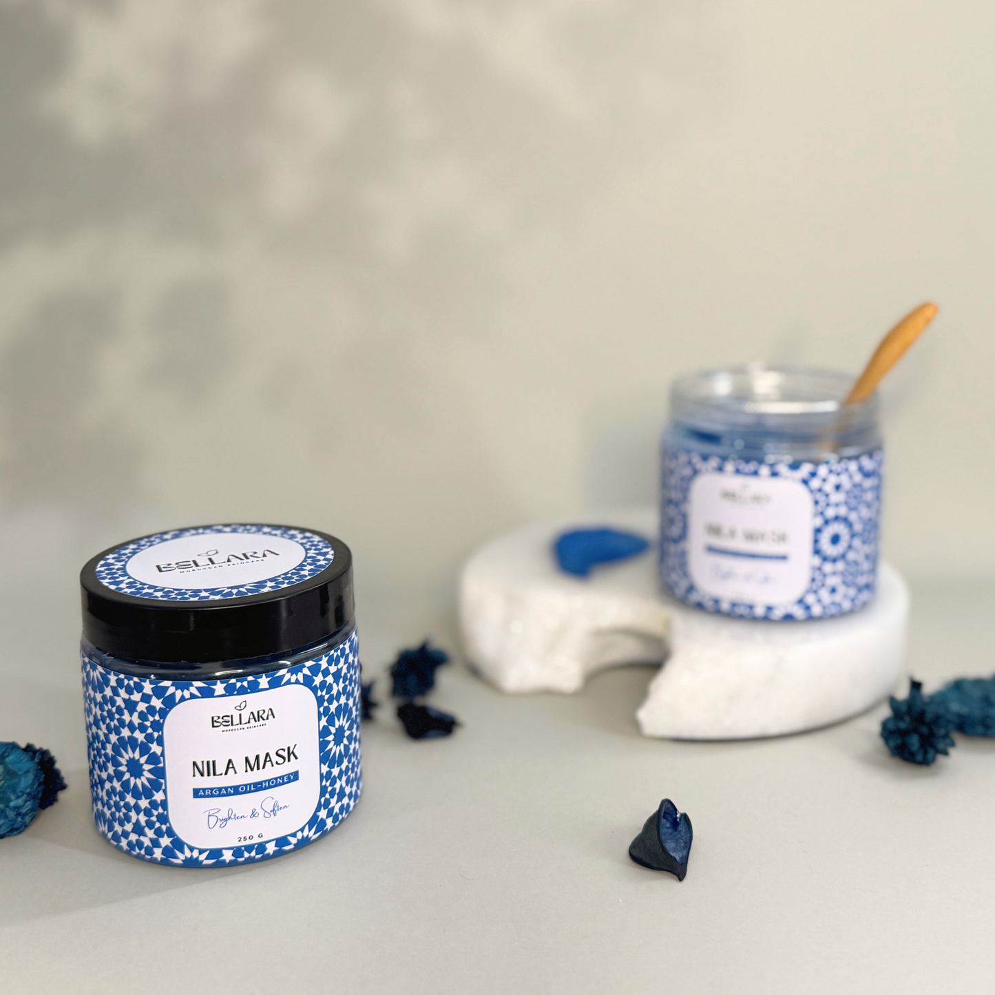 Moroccan Nila Mask for Face & Body | Brighten & Soften with Argan Oil & Honey