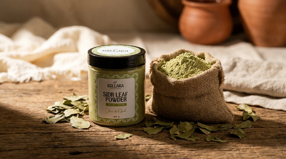 Moroccan Sidr Leaf Powder | Jujube Natural Cleansing Powder for Face, Hair & Scalp
