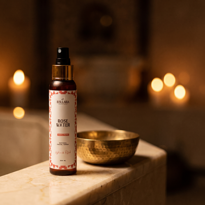 Eau de rose marocaine – Lotion tonique florale pure et apaisante pour la peau