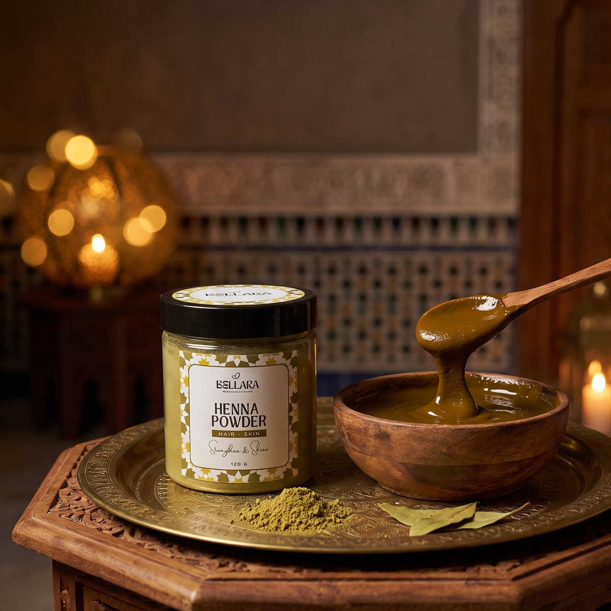 Moroccan Natural Henna | 100% Pure Lawsonia Leaf Powder for Hair & Skin