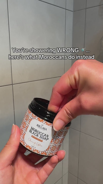 Authentic Moroccan Black Soap with Argan